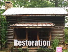 Historic Log Cabin Restoration  Otto, North Carolina